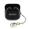 Guess Glossy Effect Printed Classic Logo & Charm auriculares TWS Bluetooth com estojo de carregamento (preto)