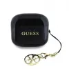 Guess Glossy Effect Printed Classic Logo & Charm auriculares TWS Bluetooth com estojo de carregamento (preto)