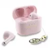 Guess Glossy Effect Printed Classic Logo & Charm auriculares TWS rosa