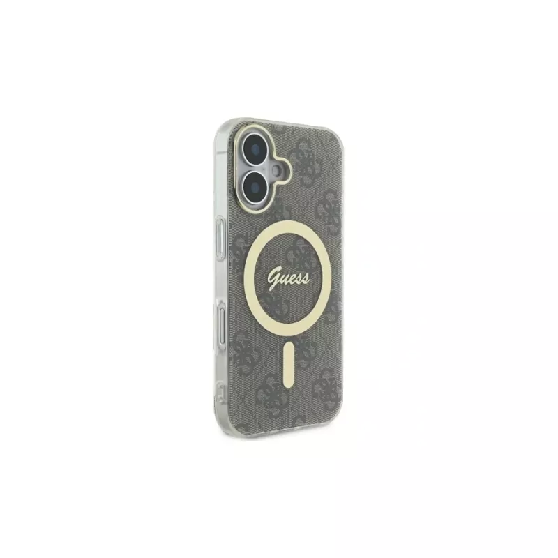 Guess GUHMP16SH4STW iPhone 16 6,1 capa rígida IML 4G MagSafe castanho