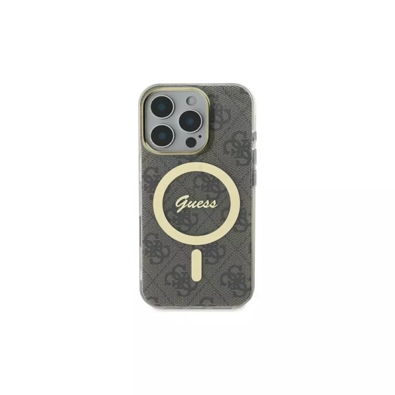 Guess GUHMP16LH4STW iPhone 16 Pro 6,3 capa rígida IML 4G MagSafe castanho