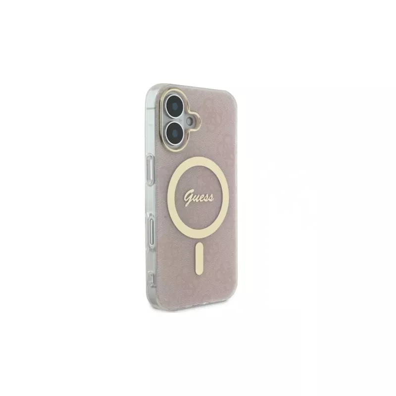 Guess GUHMP16MH4STP iPhone 16 Plus 6,7 polegadas rosa capa rígida IML 4G MagSafe