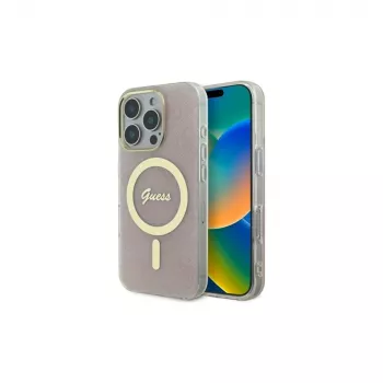 Guess GUHMP16XH4STP capa rígida para Apple iPhone 16 Pro Max 6,9 polegadas rosa IML 4G MagSafe