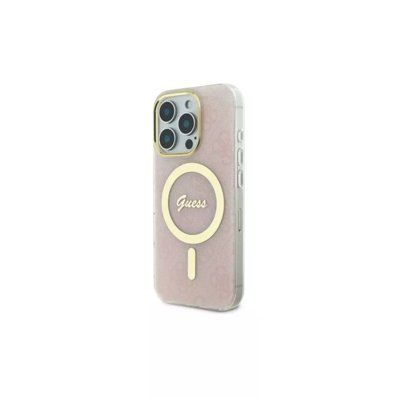 Guess GUHMP16XH4STP capa rígida para Apple iPhone 16 Pro Max 6,9 polegadas rosa IML 4G MagSafe