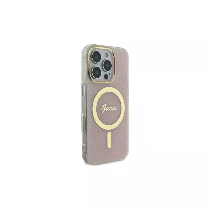 Guess GUHMP16XH4STP capa rígida para Apple iPhone 16 Pro Max 6,9 polegadas rosa IML 4G MagSafe