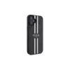 Guess GUHMP16SP4RPSK iPhone 16 6,1 polegadas capa rígida preto 4G Printed Stripes MagSafe