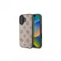 Guess Peony Script capa MagSafe para iPhone 16 (castanho)