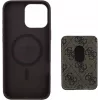 Guess 4G Stripes capa carteira com MagSafe para iPhone 16 Pro Max castanho