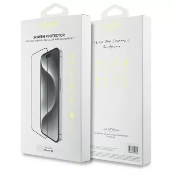 Guess GUTGP16SBOKGCIT iPhone 16 6,1 polegadas protetor de ecrã 2.5D Outline - vidro temperado