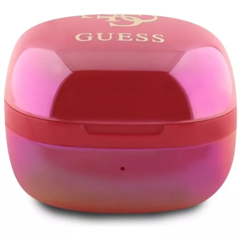 Guess 4G Printed Logo auriculares True Wireless com estojo de carregamento - Fuchsia Iridescent