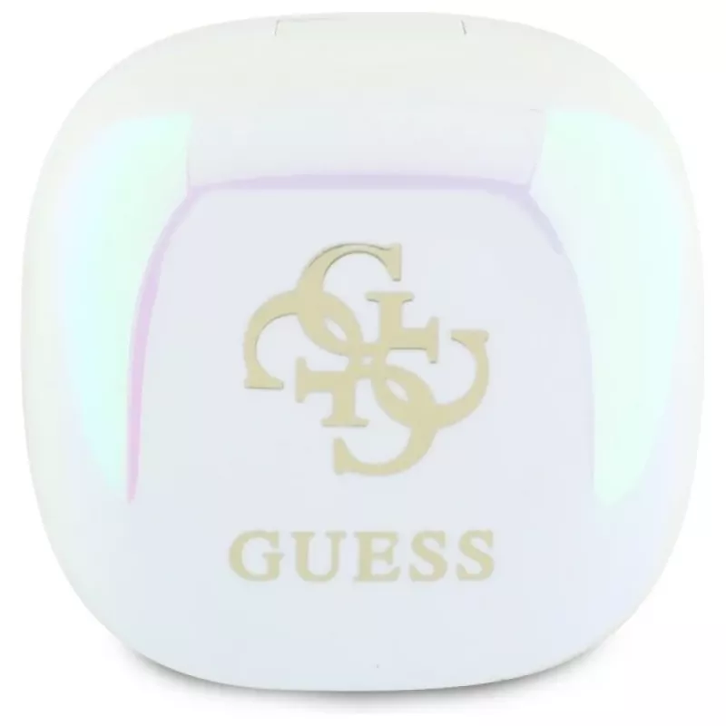 Guess 4G Printed Logo auriculares True Wireless Stereo Bluetooth com estojo de carregamento (branco)