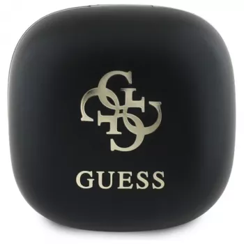 Guess GUTWSJ144ESK auriculares True Wireless Stereo Bluetooth com estojo de carregamento, preto Iridescent 4G Printed Logo