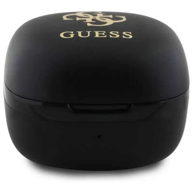 Guess GUTWSJ144ESK auriculares True Wireless Stereo Bluetooth com estojo de carregamento, preto Iridescent 4G Printed Logo