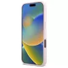 Guess GUHCP16LSMBSLP iPhone 16 Pro 6,3 polegadas rosa capa rígida silicone com logótipo metálico Script e moldura
