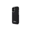 Guess GUHCP16MSMBSLK capa rígida silicone Script Metal Logo & Frame para Apple iPhone 16 Plus 6,7 polegadas - preto