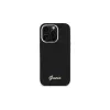 Guess GUHCP16XSMBSLK iPhone 16 Pro Max 6,9 preto capa rígida silicone Script Metal Logo & Frame