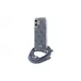 Guess GUHCP16SHC4SEB iPhone 16 6,1 polegadas azul capa rígida Crossbody Cord 4G Print