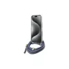 Guess GUHCP16SHC4SEB iPhone 16 6,1 polegadas azul capa rígida Crossbody Cord 4G Print