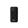 Guess GUHCP16SPSQSQSK iPhone 16 6.1 capa rígida Quilted Metal Logo Preto