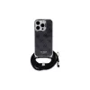 Guess GUHCP16XHC4SEK iPhone 16 Pro Max 6.9 capa rígida Crossbody Cord 4G Print Preto