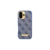 Guess GUHMP16SU4GPRB iPhone 16 6.1 capa rígida Azul 4G Logo Plate MagSafe