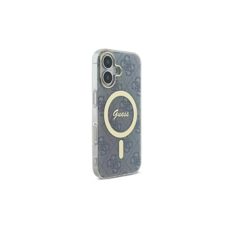 Guess GUHMP16SH4STB iPhone 16 6.1 capa rígida IML 4G MagSafe Azul