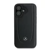Mercedes-Benz MEHCP16SARMBK capa rígida Leather Urban para iPhone 16 6,1