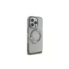 Guess GUHMP16LHFWFCK iPhone 16 Pro capa rígida IML Flowers Wreath MagSafe Preto