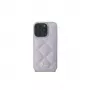 Guess GUHCP16SPSQSQSU capa rígida Quilted Metal Logo para Apple iPhone 16 6,1