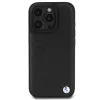 BMW Hot Stamp capa rígida em pele para iPhone 16 Pro 6,3 inch Preto