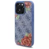 Guess GUHMP16XP4ROPEMCB Capa rígida para iPhone 16 Pro Max 6,9 polegadas azul 4G Flowers Print MagSafe