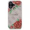 Guess GUHMP16SP4ROPEMCP Capa rígida para Apple iPhone 16 6,1 polegadas rosa padrão floral MagSafe