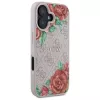 Guess GUHMP16SP4ROPEMCP Capa rígida para Apple iPhone 16 6,1 polegadas rosa padrão floral MagSafe