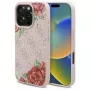 Guess GUHMP16LP4ROPEMCP Capa rígida para iPhone 16 Pro 6,3 polegadas rosa 4G Flowers Print MagSafe