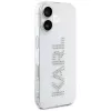 KARL LAGERFELD IML Rhinestones Logo Capa traseira para Apple iPhone 16 - transparente