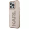 KARL LAGERFELD IML Rhinestones Logo Capa para iPhone 16 Pro rosa