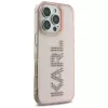KARL LAGERFELD IML Rhinestones Logo Capa para iPhone 16 Pro Max rosa