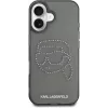 Karl Lagerfeld IML Rhinestones Karl Head Capa para iPhone 16 (preto)