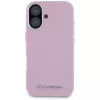 KARL LAGERFELD Saffiano Full Wrapped Elongated Metal Logo Capa MagSafe para Apple iPhone 16 - rosa