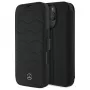 Mercedes-Benz MEBKP16X23RWRSK Capa tipo livro Leder Waves para iPhone 16 Pro Max 6,9 polegadas preto