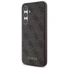 Guess 4G Metal Gold Logo Capa Traseira para Samsung Galaxy S24 FE, Castanho