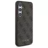 Guess 4G Metal Gold Logo Capa Traseira para Samsung Galaxy S24 FE, Castanho