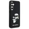 Karl Lagerfeld KLHCS24FE3DRKCNK S24 FE S721 preto/preto capa rígida 3D Rubber Karl&Choupette