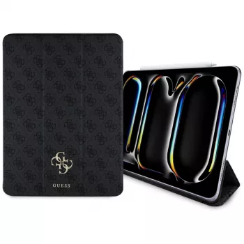 Guess GUFC13PM24PS4SGK iPad Pro 13 M4 2024 / M5 2025 Preto Capa Folio Magnética 4G Big Logo