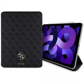 Guess GUFC13RM24PS4SGK iPad Air 13 M2 2024 / M3 2025 / M4 2026 Preto Capa Folio Magnética 4G Big Logo