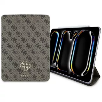 Guess GUFC11PM24PS4SGW iPad Pro 11 M4 2024 / M5 2025 Castanho Capa Folio Magnética 4G Big Logo