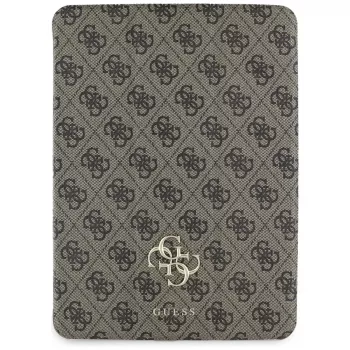 Guess GUFC11PM24PS4SGW iPad Pro 11 M4 2024 / M5 2025 Castanho Capa Folio Magnética 4G Big Logo