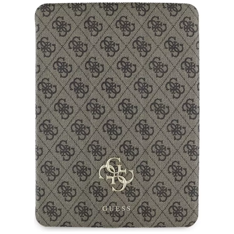 Guess GUFC11PM24PS4SGW iPad Pro 11 M4 2024 / M5 2025 Castanho Capa Folio Magnética 4G Big Logo