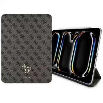 Guess GUFC13PM24PS4SGW iPad Pro 13 M4 2024 / M5 2025 Castanho Capa Folio Magnética 4G Big Logo