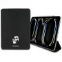 Karl Lagerfeld KLFC11PM24SAKCK iPad Pro 11 M4 2024 / M5 2025 Capa Tipo Livro Preto Saffiano Magnética Karl & Choupette
